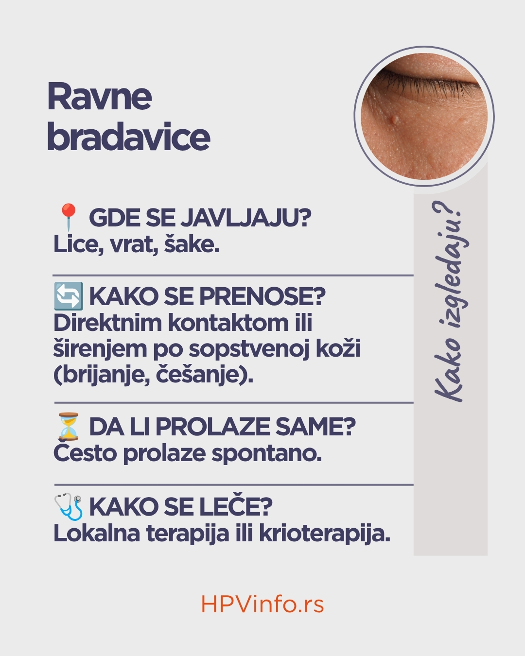 ravne bradavice